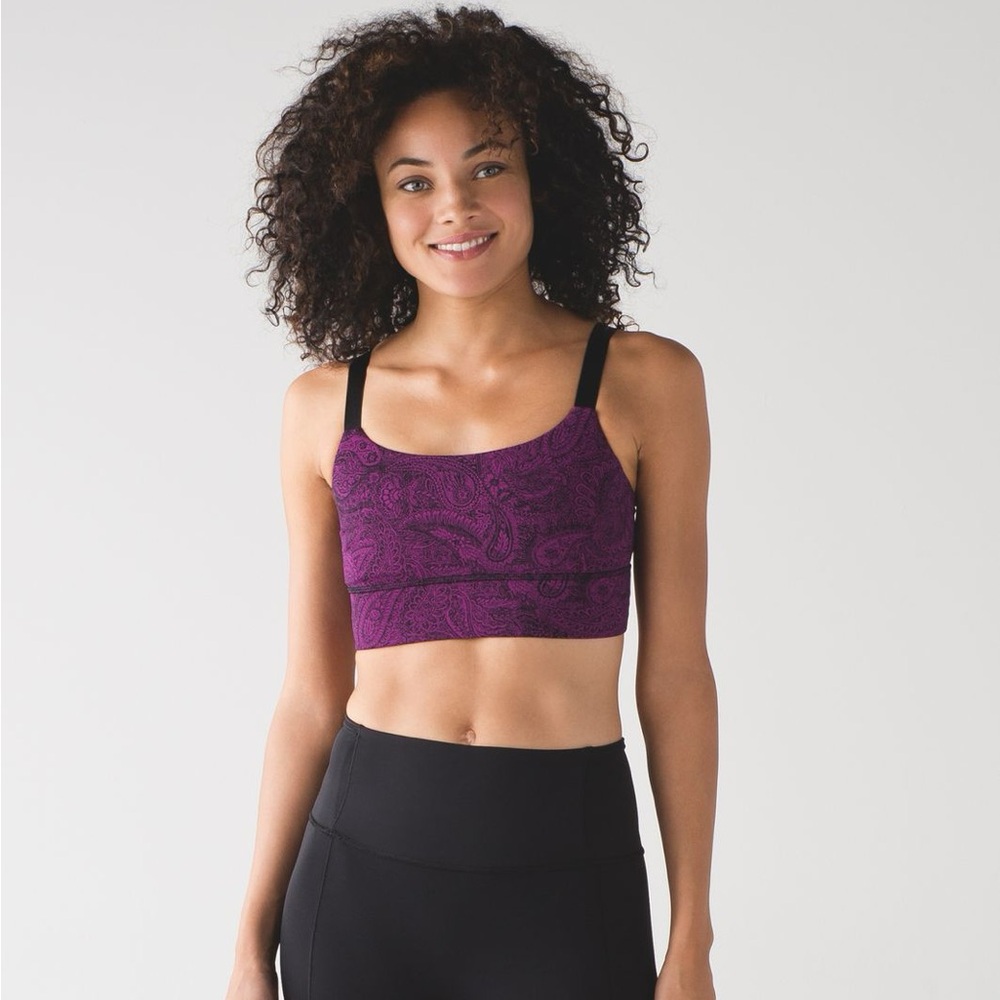 Lululemon Both Ways Bra
Mini Antique Paisley Deep Fuschia Black / Black size 8